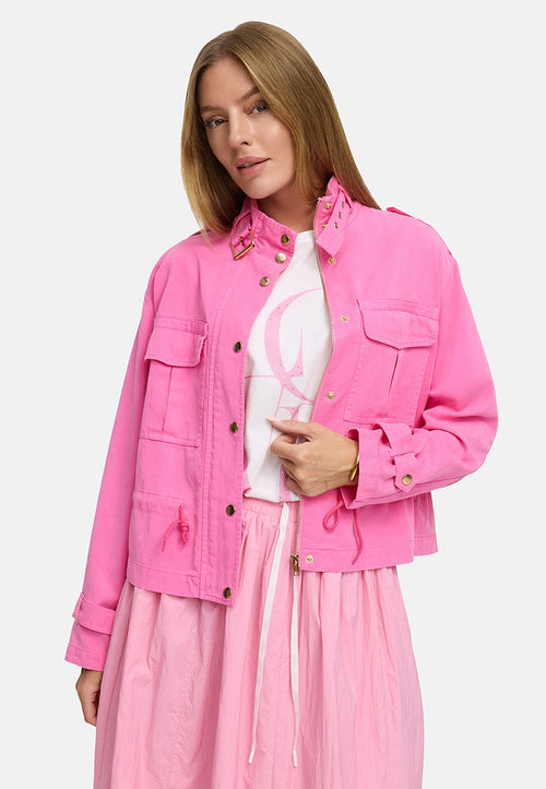 Kurzjacke in Garment Dye