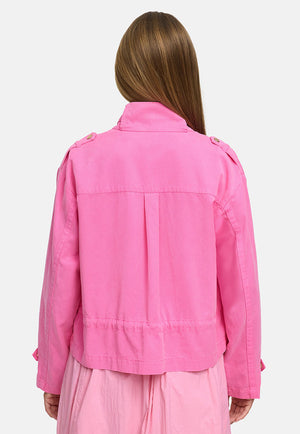 Kurzjacke in Garment Dye | soft pink