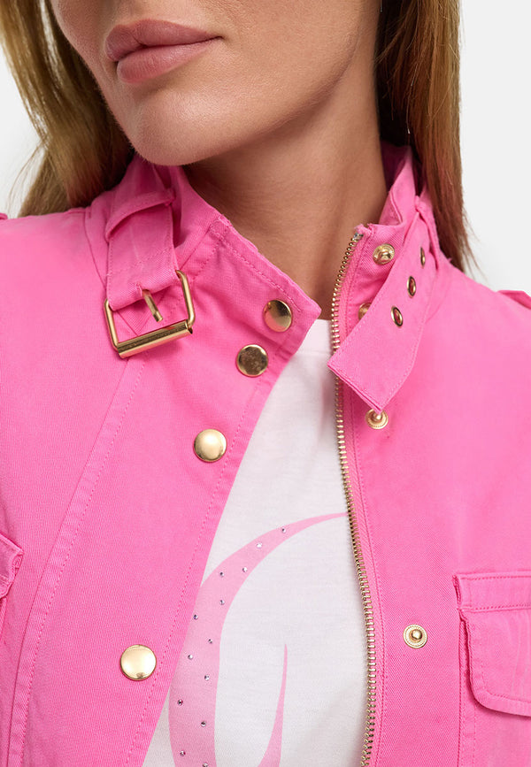 Kurzjacke in Garment Dye | soft pink