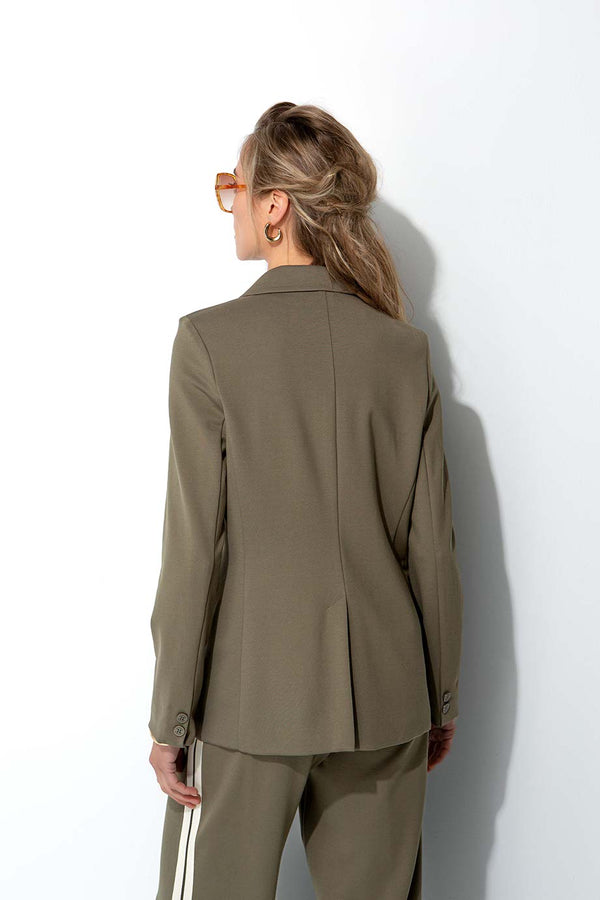 Blazer in Heavy Jersey | Khaki