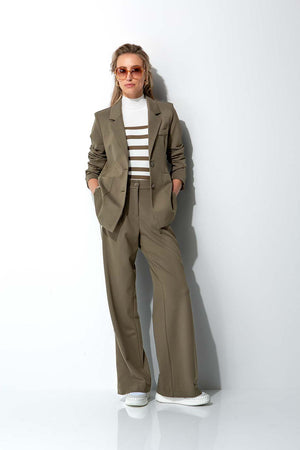 Blazer in Heavy Jersey | Khaki