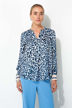 Bluse in Viskose Satin