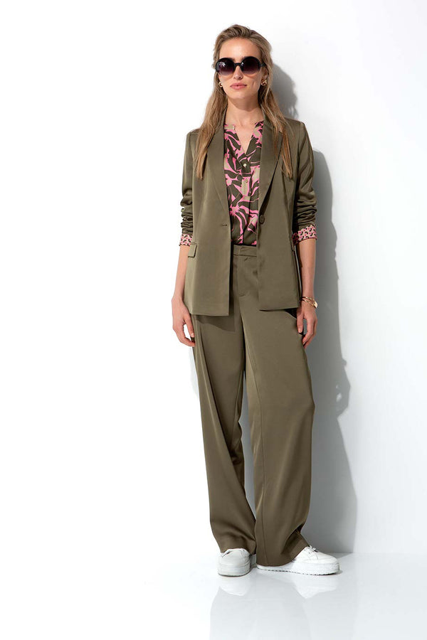 Bluse in Viskose Satin