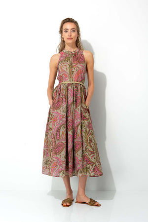 Kleid in Cotton Voile mit Print | Paisley
