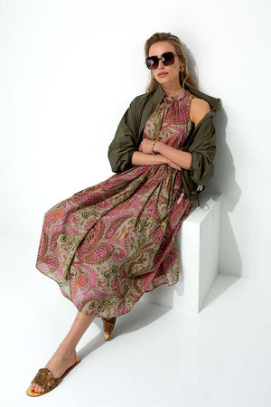 Kleid in Cotton Voile mit Print | Paisley
