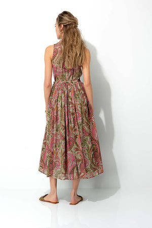 Kleid in Cotton Voile mit Print | Paisley