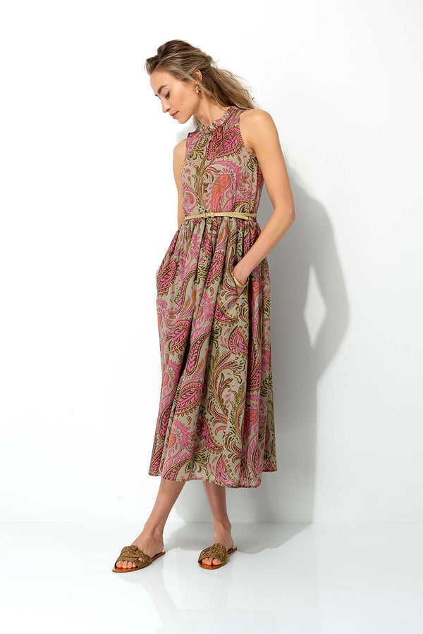 Kleid in Cotton Voile mit Print