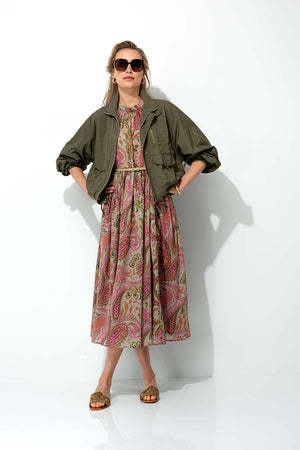 Kleid in Cotton Voile mit Print