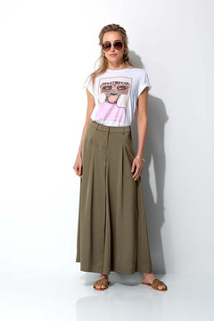 Hose in Satin | Khaki