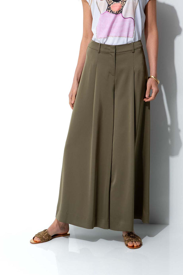 Hose in Satin | Khaki