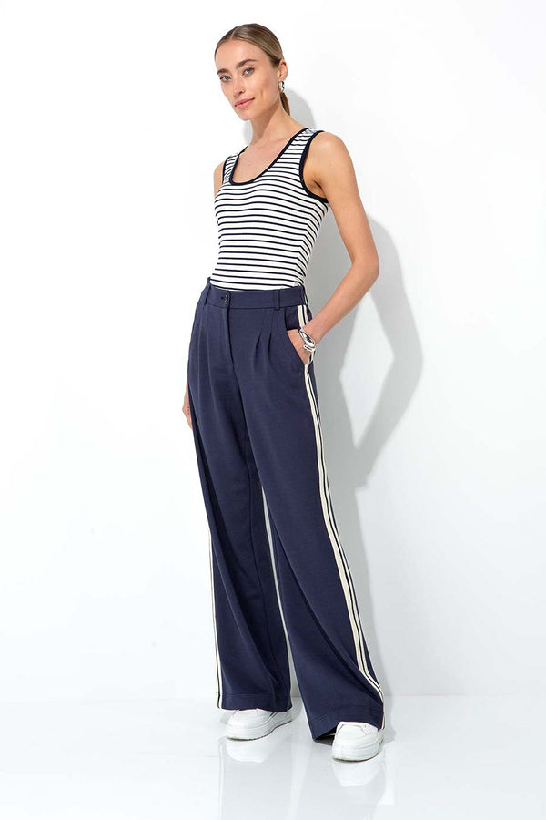 Heavy jersey pants | Navy