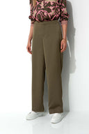 Satin pants | Khaki