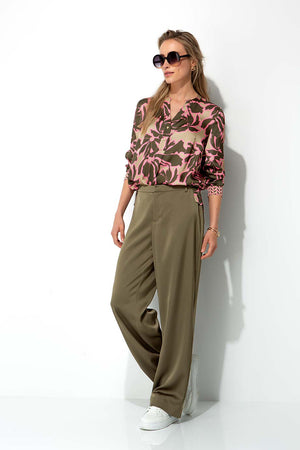 Hose in Satin | Khaki