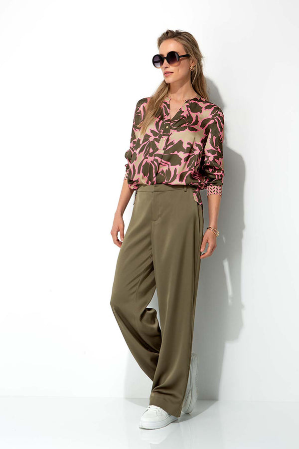 Hose in Satin | Khaki