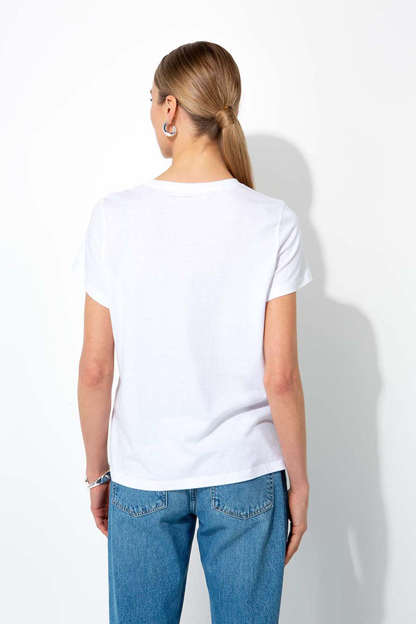T-Shirt mit Placement Print