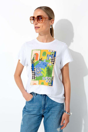 T-Shirt mit Placement Print