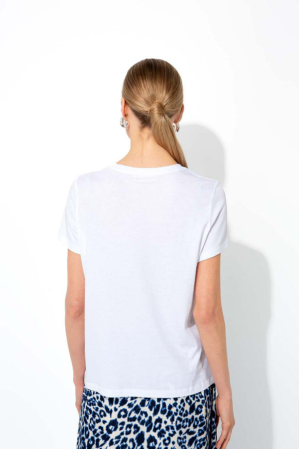 T-Shirt mit Placement Print | Mon Amour