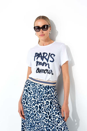 T-Shirt mit Placement Print | Mon Amour