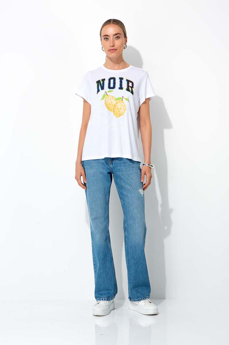 T-Shirt mit Placement Print | Disco Lemons