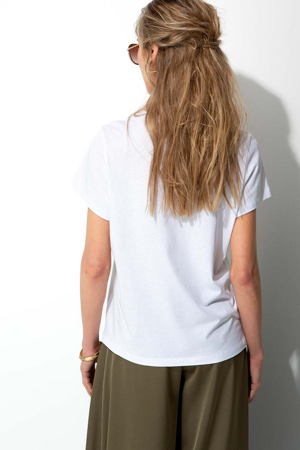 T-Shirt mit Placement Print | Sunny Leo