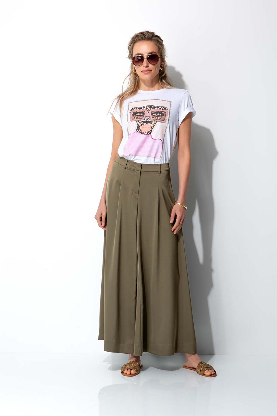 T-Shirt mit Placement Print | Sunny Leo