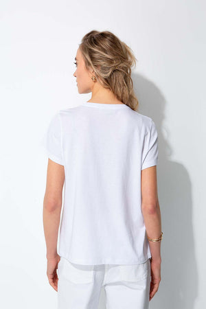 T-Shirt mit Placement Print | Sunny Palms