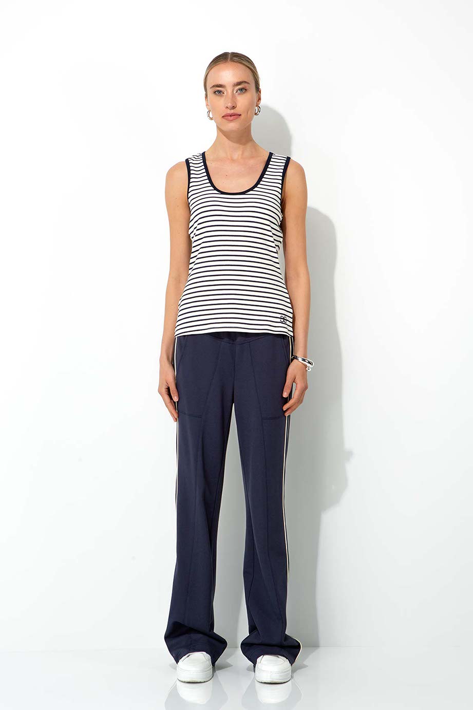 gestreiftes Tank Top | Navy