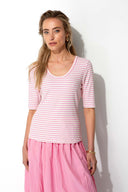 Gestreiftes Shirt | Soft Pink
