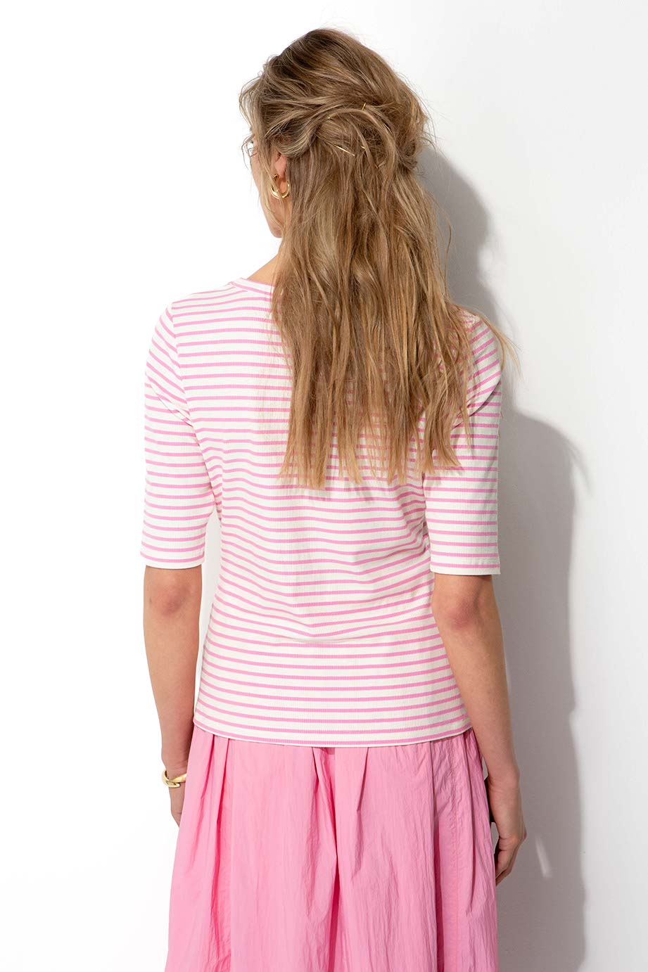 Gestreiftes Shirt | soft pink