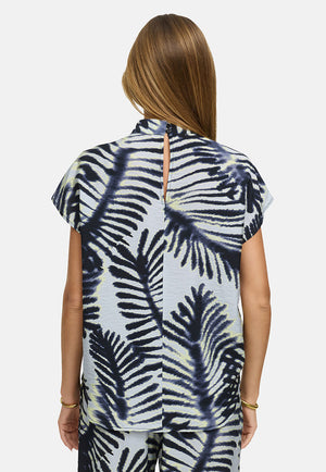 Bluse mit Print | Palm leaves