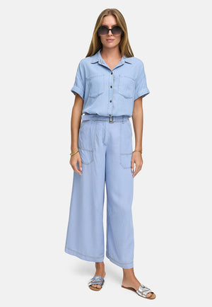 Bluse in Lyocell Denim
