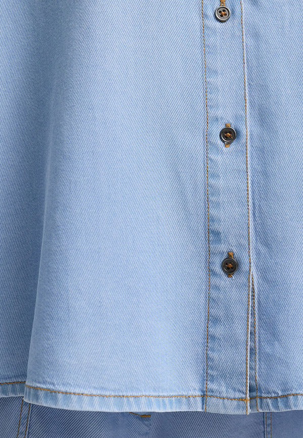 Bluse in Lyocell Denim | light Denim