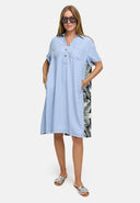 Kleid in Lyocell Garment Dye mit Rückenprint