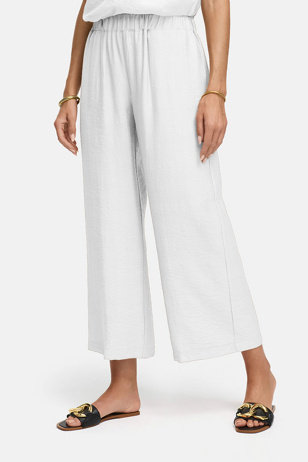 Hose in Viskose Crepe | White