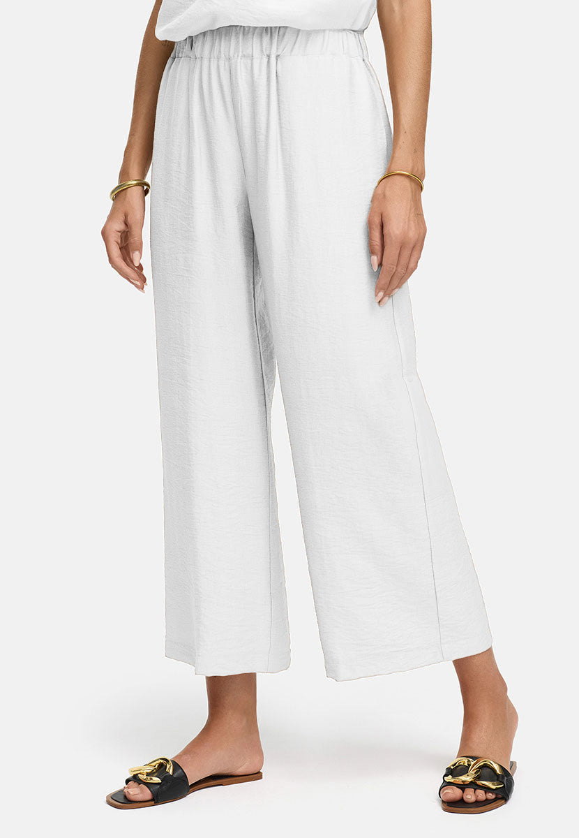 Hose in Viskose Crepe | White