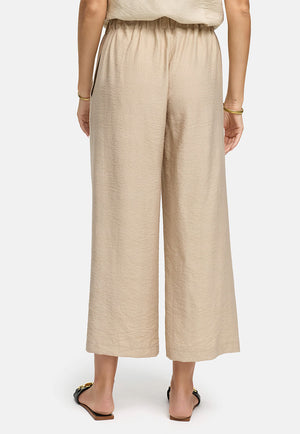 Hose in Viskose Crepe | Beige