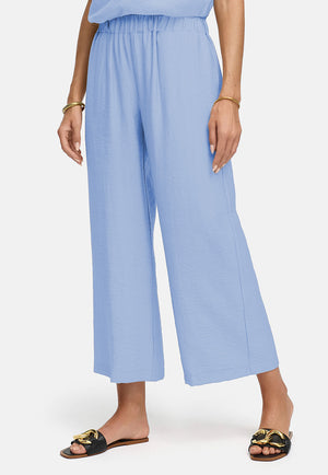 Pants in viscose crepe | light blue