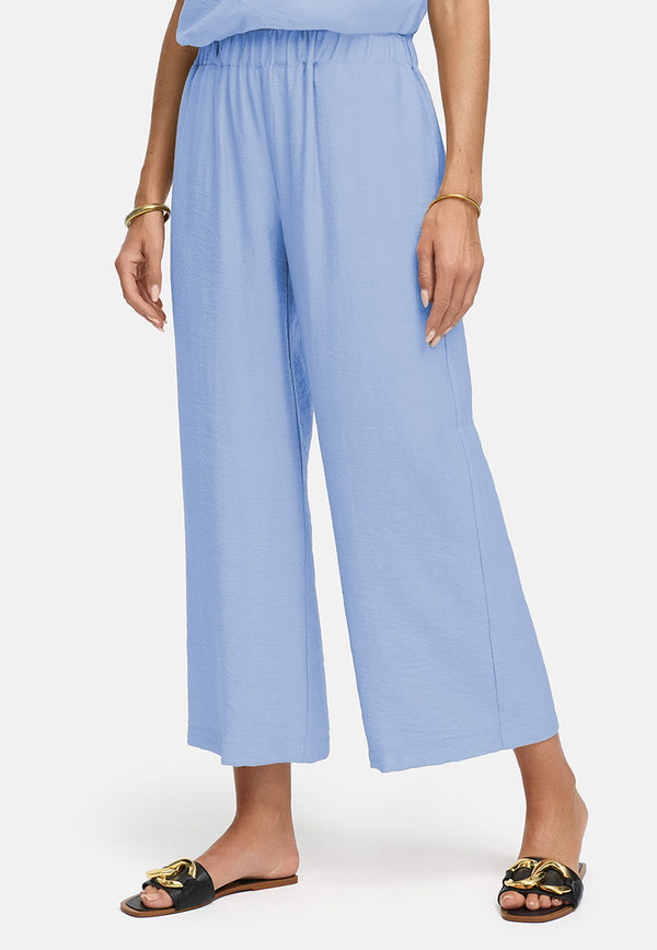 Pants in viscose crepe | light blue