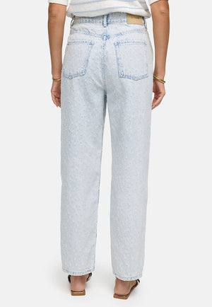 Hose in Strukturdenim | light Denim