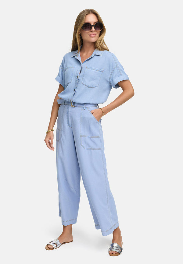 Hose in Lyocell Denim | light Denim