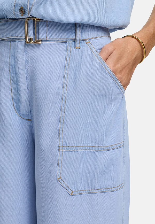 Hose in Lyocell Denim | light Denim