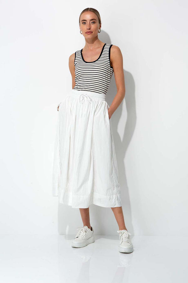Nylon taffeta skirt | Offwhite
