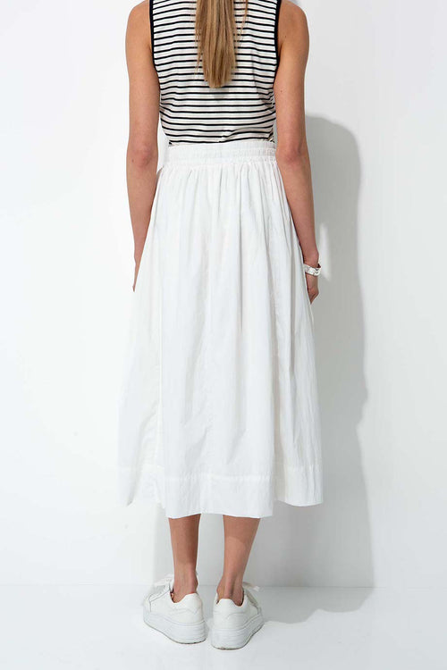 Nylon taffeta skirt | Offwhite