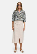 Skirt in Lyocell garment dye | Beige