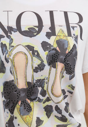 T-Shirt mit Placementprint | Leo Shoes