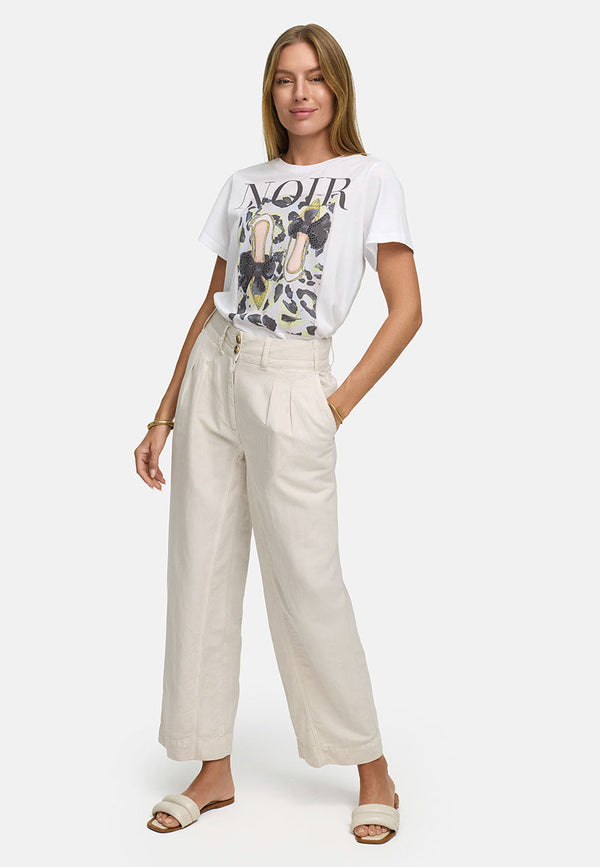 T-Shirt mit Placementprint | Leo Shoes