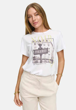 T-Shirt mit Placementprint | Metro