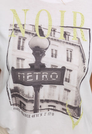 T-Shirt mit Placementprint | Metro