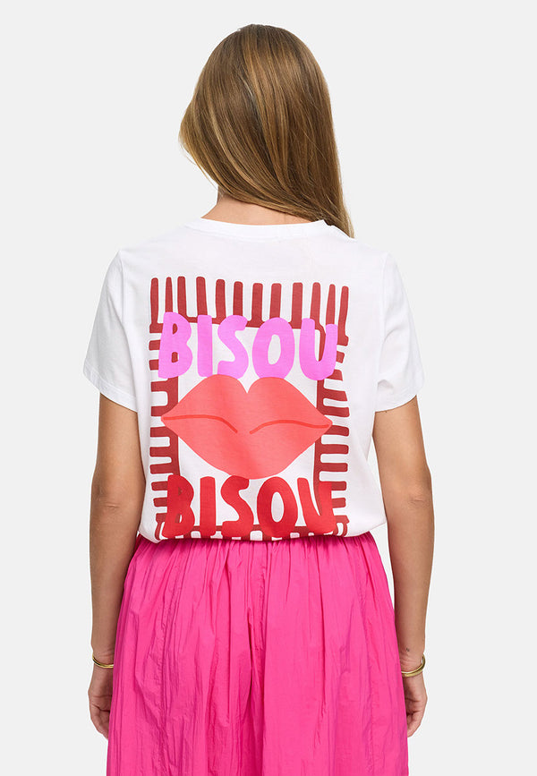 T-shirt with placement print | Bisou Bisou