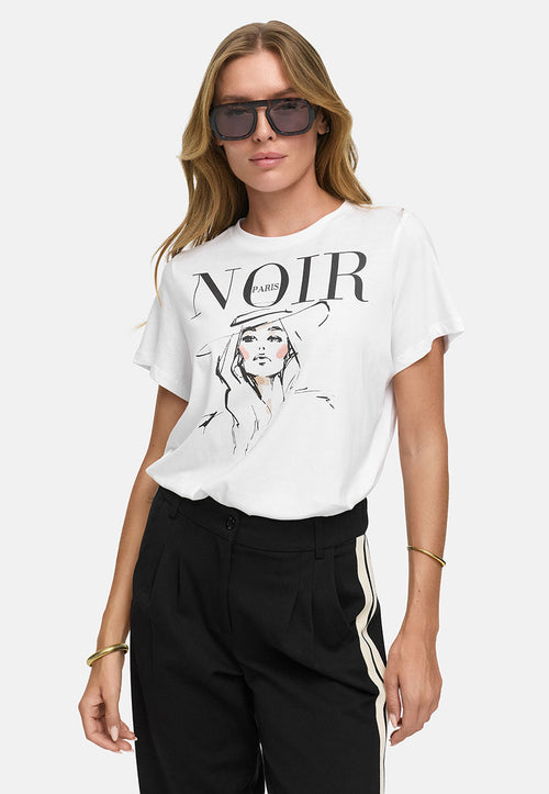 T-Shirt mit Placementprint | Lady Noir